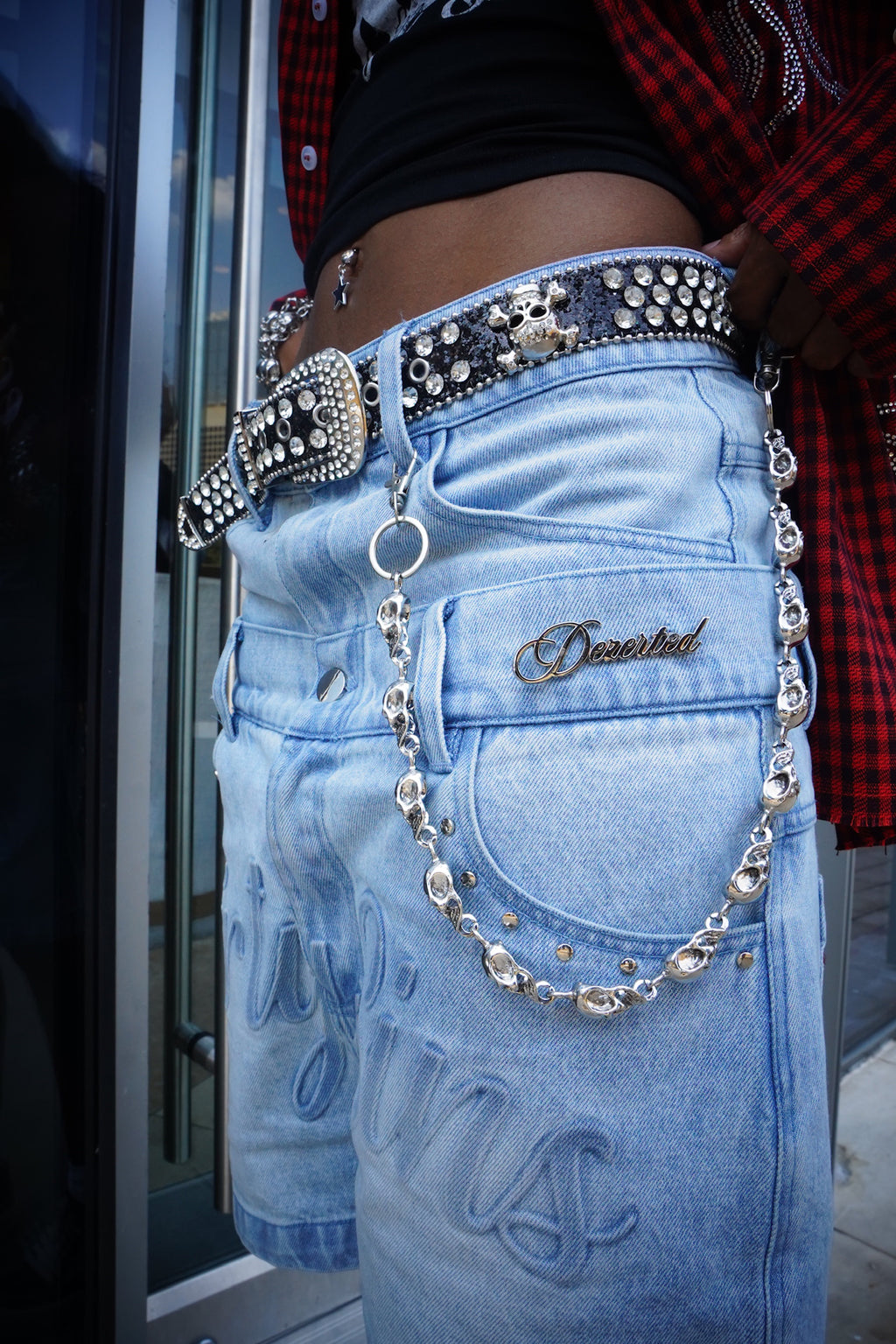DIRTY SINS DENIM SHORTS